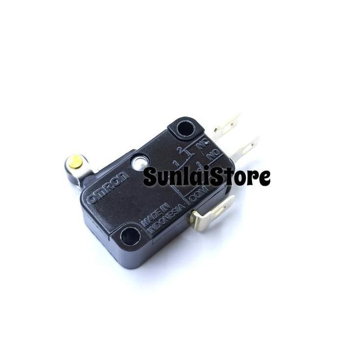Micro Switch Omron + Roda Tuas Pendek Original V-155-1A5 Suku Cadang