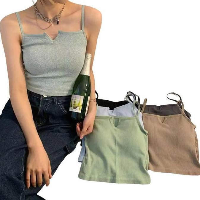 DV273 - Crop Top Wanita Bra Seamless Bh Wanita Kemben Kekinian Sport Bra Miniset Busa