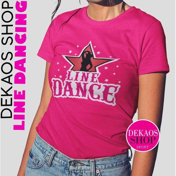 DS327 - KAOS OLAHRAGA WANITA / KAOS LINE DANCE WANITA / 2859 BINTANG LINEDANCE
