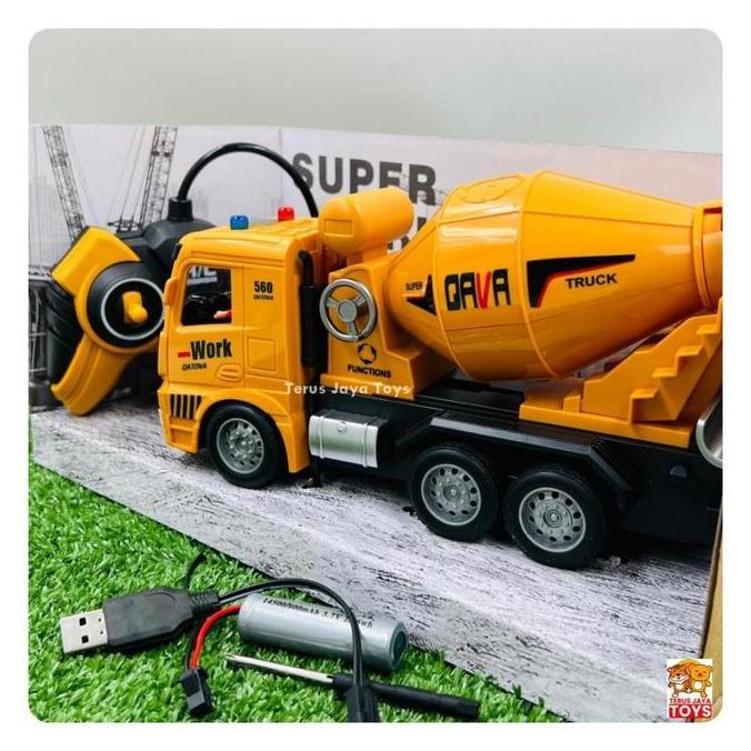 Mainan Anak  Super Truk Molen Remote Control Charger
