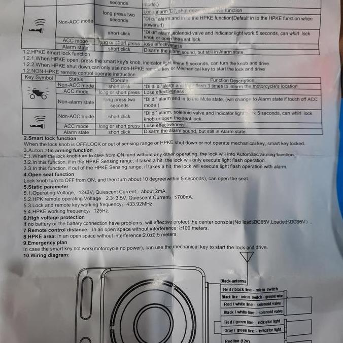 KUNCI KEYLESS YAMAHA NMAX OLD / KEYLESS SMARTKEY + ALARM GETAR BUNYI