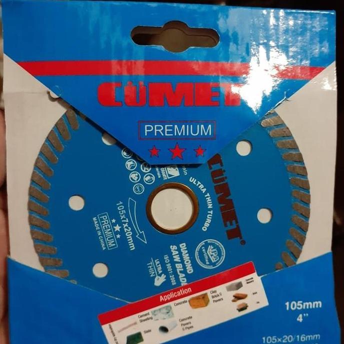 Mata Potong Diamond Wheel 4 inch Cumet Heavy Duty Turbo