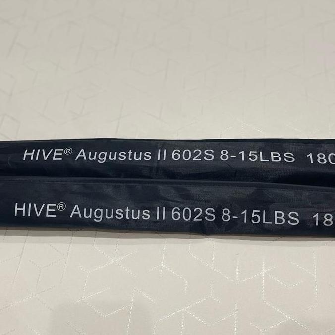 1 Set Joran Pancing Solid Carbon Augustus + 1 Tip Ujung + Bonus Reel