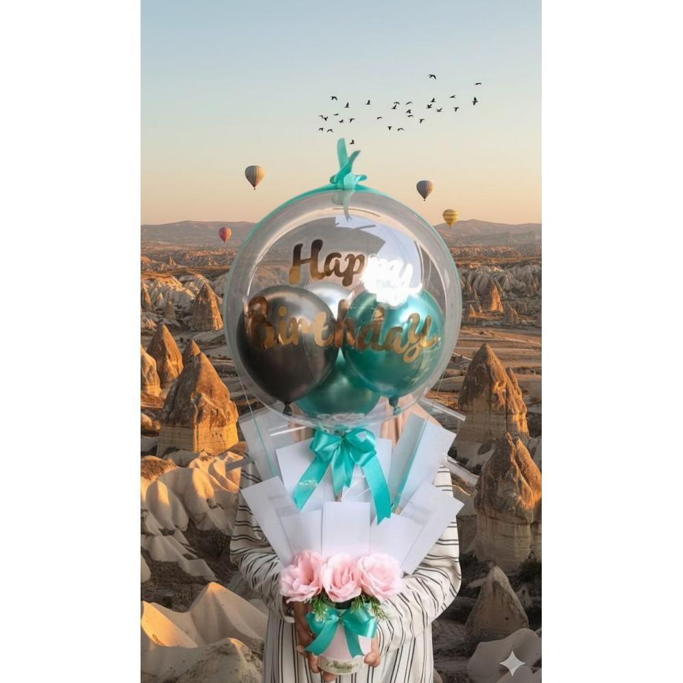 Buket balon uang kosongan ( dikirim sekarang)