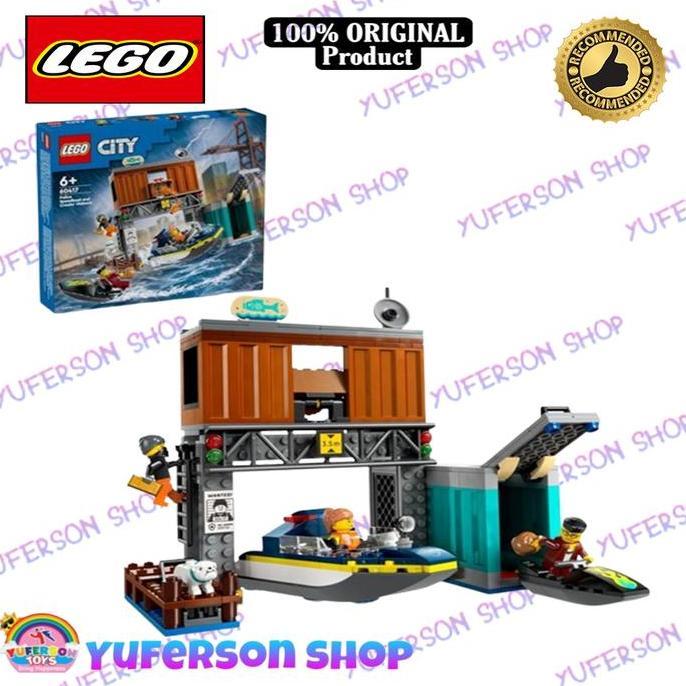 Lego City Police Speedboat and Crooks' Hideout 60417