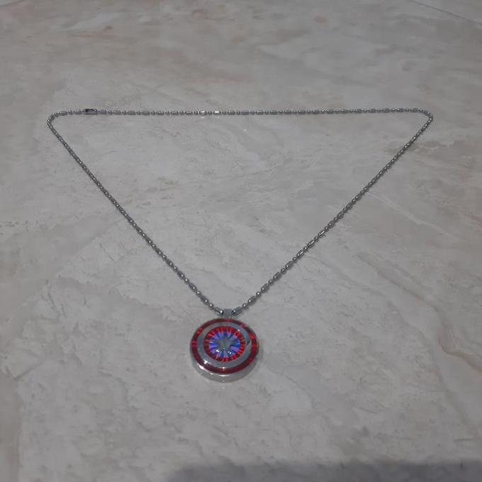Kalung MCI Kapten Amerika Marvel Original Kesehatan Keren Rare Murah