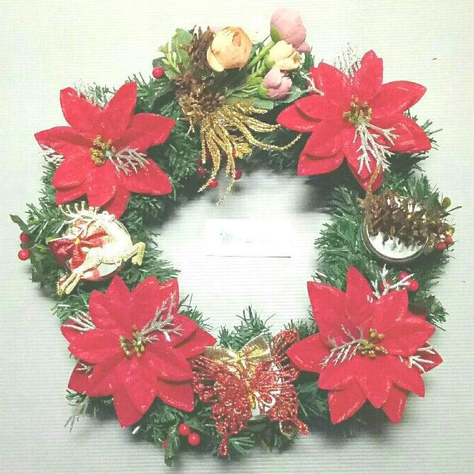 Handmade Christmas Wreath 2 in 1 Lingkaran Adven + Lingkaran Dekor