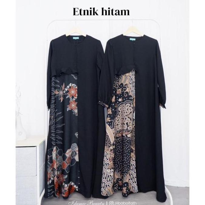 abaya gamis batik | gamis etnik | abaya batik | batik couple Terlaris