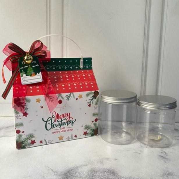 5 pcs dus cookies natal, dus christsmas, kotak natal.dus tenteng natal