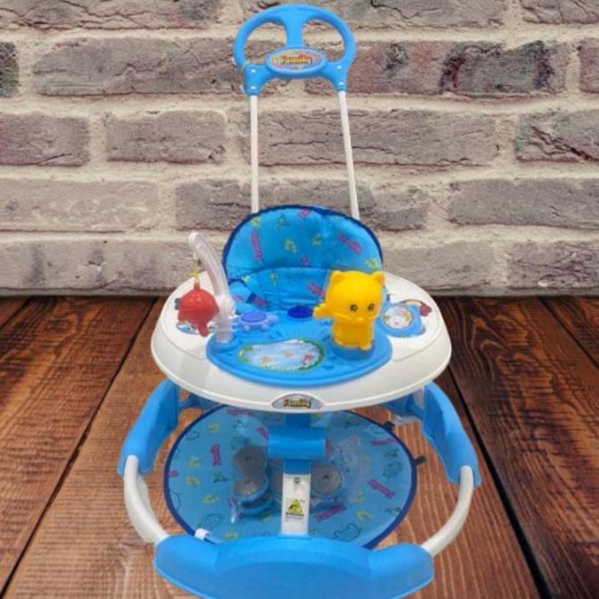 Family Baby Walker FB880 Alat Bantu Belajar Jalan Roda Bayi Bulat Music Mainan