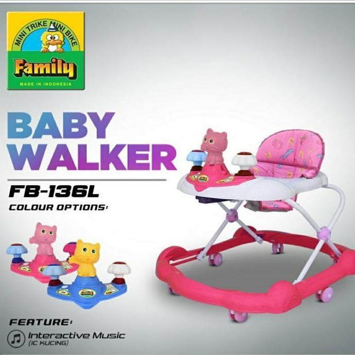 Baby Walker Family Alat Bantu Belajar Jalan Anak Bayi Dengan 6 Roda #Gratisongkir