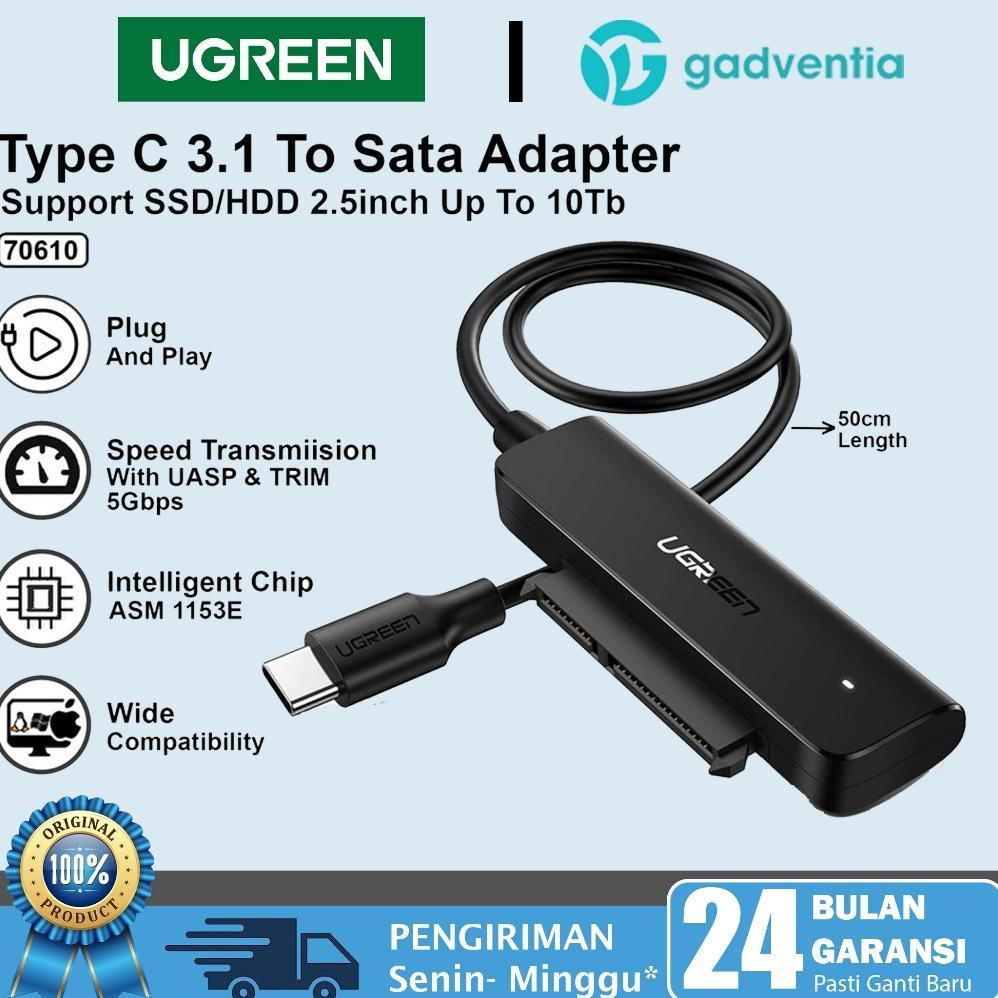 UGREEN Kabel Adapter USB 3.0 To Sata 2.5" Up to 6TB 10TB Data Transfer Hard Drive Converter HDD SSD 