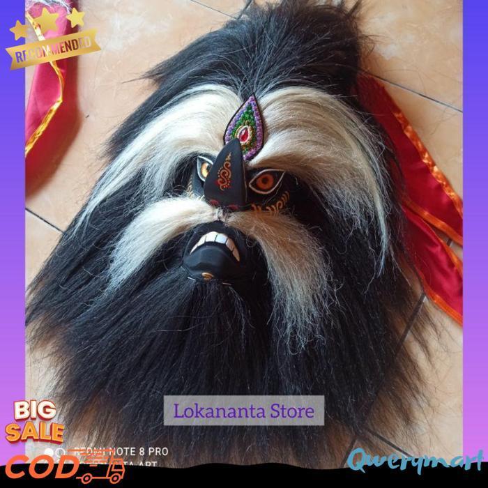 Topeng Bujang Ganong Topeng Ganongan Ponorogo Topeng  Hitam [Br 1111]