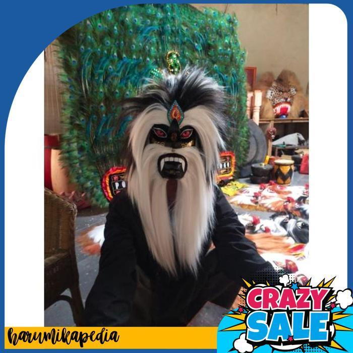 Topeng Bujang Ganong Topeng Ganongan Ponorogo Topeng  Hitam [Br 1111]