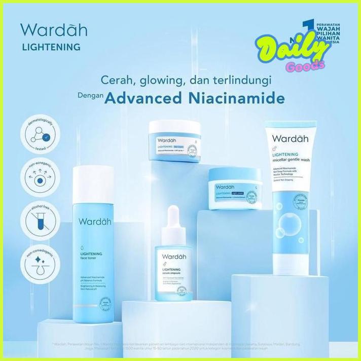 Super Sale WARDAH Lightening Series Indonesia / Kulit Berminyak Facial Wash Face Scrub Micellar Wate