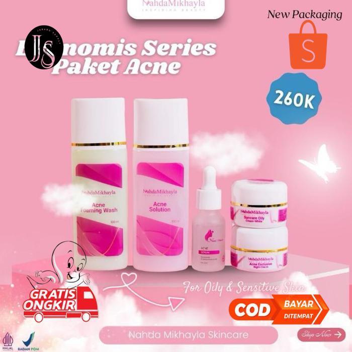 VD08 NAHDA SKINCARE || ECERAN CREAM MALAM/SIANG/TONER/FOAMING WASH (SABUN) NAHDA SKINCARE Berkualita