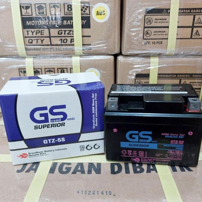 Promo Aki Motor BeAT FI CW, BeAT Karbu, Vario 110, Supra X 125, Scoopy, Spacy, Vixion GS GTZ5S MF Ak