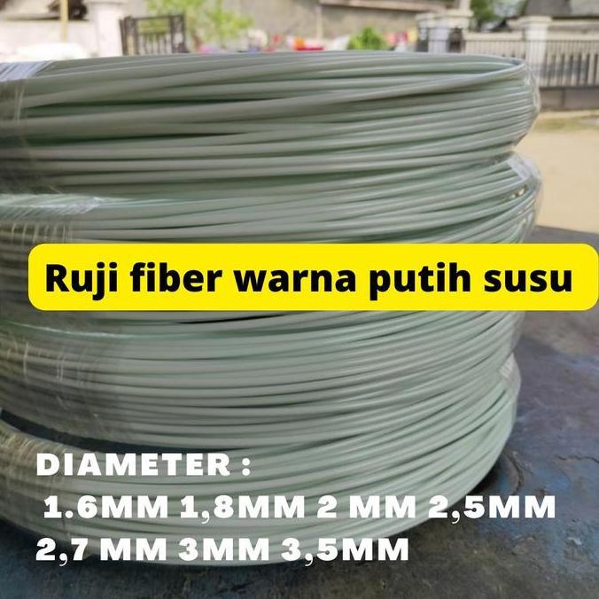 NEW - Jeruji fiber putih susu 1.6mm 1,8mm 2mm 2,5mm 2,7mm 3mm 3,5mm jual perkilo Ruji kandang burung