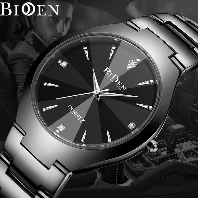 Biden Jam Tangan Pria Biden Bisnis Mewah Otomatis Date Anti Air Kuarsa Jam Tangan Cowok