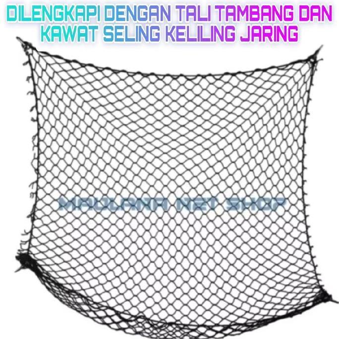 Jaring Futsal Golf Tenis Padel Badminton & Pagar Ayam Tanam Kebun Dilengkapi Kawat Seling Lubang Jar