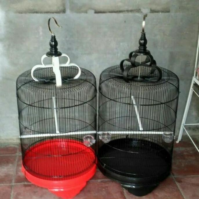 TERBARU - Kandang burung besi bulat jumbo import diameter 42cm