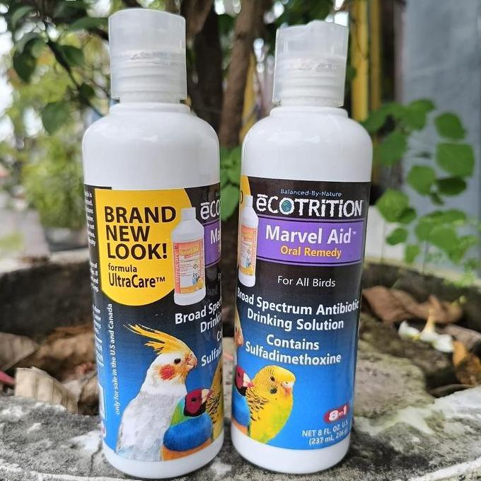 TERLARIS - Obat Vitamin Burung Marvel Aid Oral Remedy 237ml Ecotrition untuk Stamina Semua Burung
