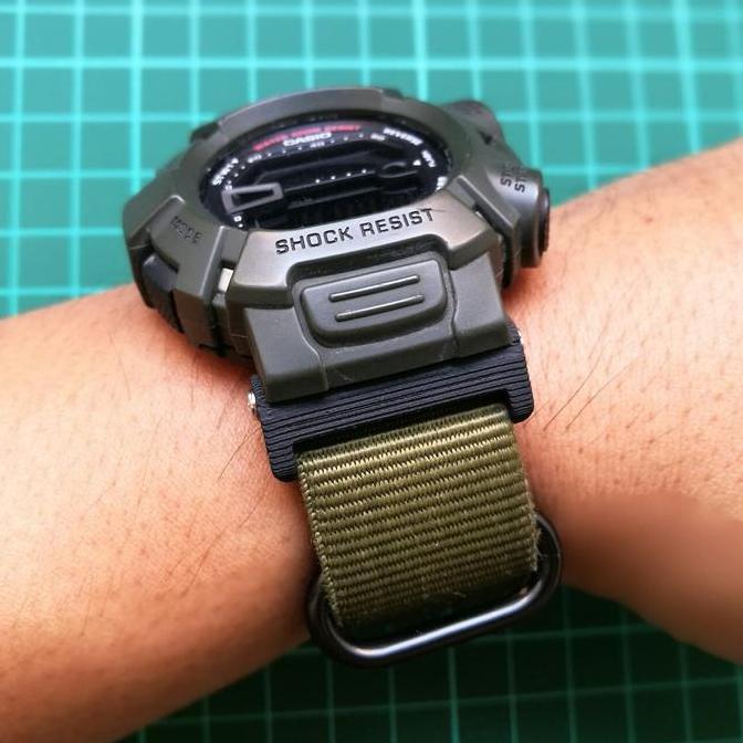 Strap Adapter Untuk G-Shock Mudman G9000 To Springbar 22Mm Nylon By W3De Studio