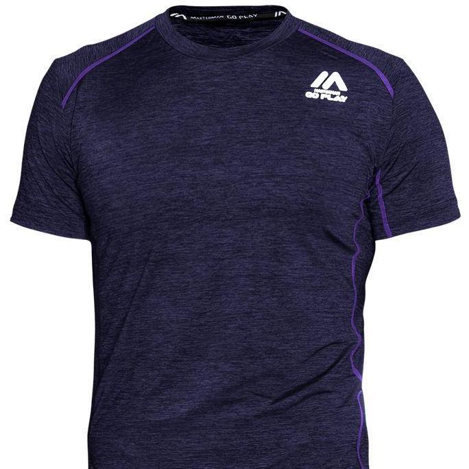 MASTERMAN GOPLAY MELANITE SPACE DYE KNIT PURPLE KAOS LARI GYM OLAHRAGA