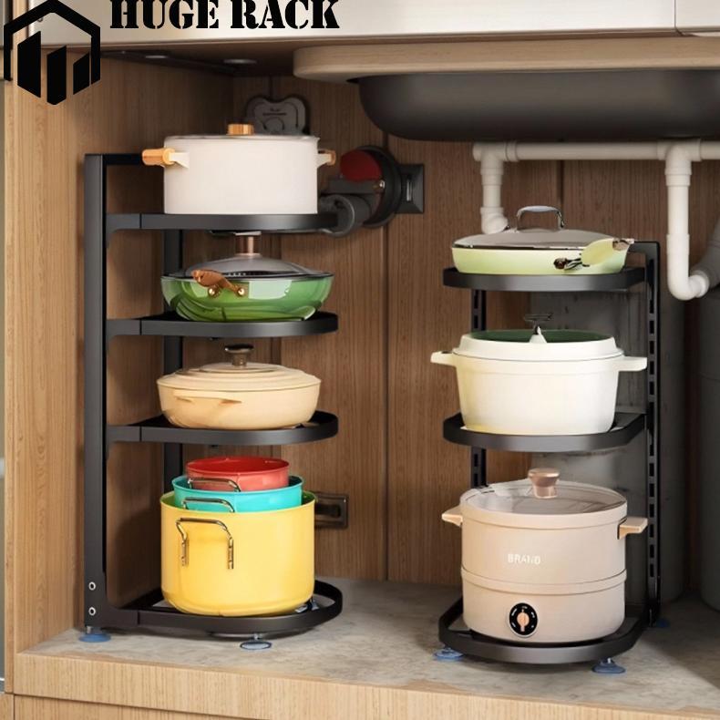 Rak Panci Bawah Kolong Dapur Rak Panci Susun Rak Kolong Dapur Rak Pot Kabinet Atas Wastafel Dapur Di