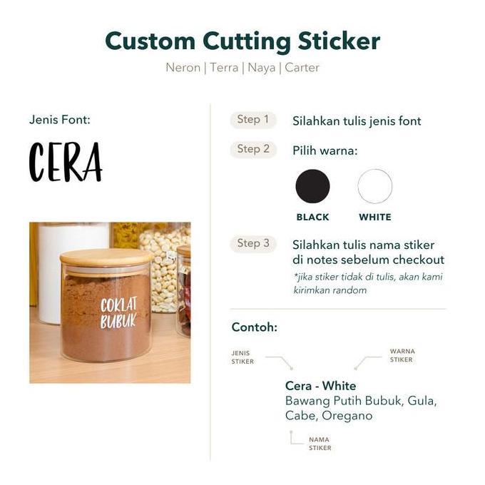 Grinn Living Set Paket Neron Glass Jar 2000 ml Toples Beras Kayu