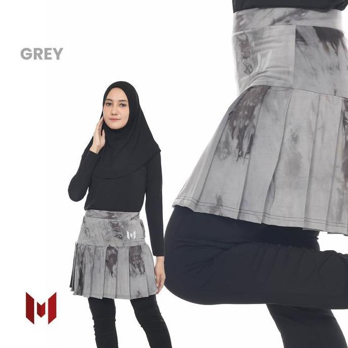 BEBAS ONGKIR - MUVAZ Rok Olahraga Shana Tie Dye Rok Olahraga Motif Abstrak Model Rempel Panjang 40 c