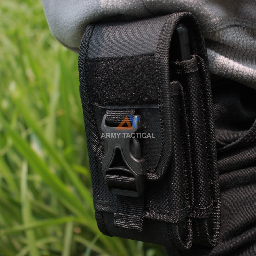 Tempat Sarung HP Pinggang KANVAS TACTICAL Tas Dompet Handphone Pouch Hp Pria Atribut Satpam Security