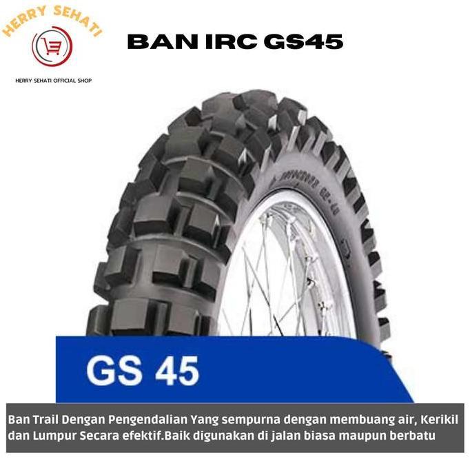 BAN MOTOR TRAIL/BAN TAHU/MOTORCROSS MEREK IRC 90/90-14 GS45