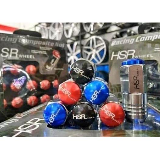 Lugnut/ Mur Baut Roda Variasi Velg Racing Mobil HSR 1,25 keren
