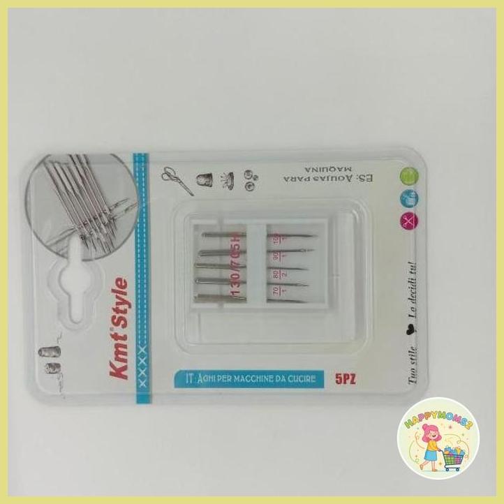 (HMOM2) JARUM MESIN JAHIT 5 PCS/JARUM JAHIT KAOS ANTI SKIP UNTUK MESIN JAHIT KESUKAAN BUNDA MAMA MOM