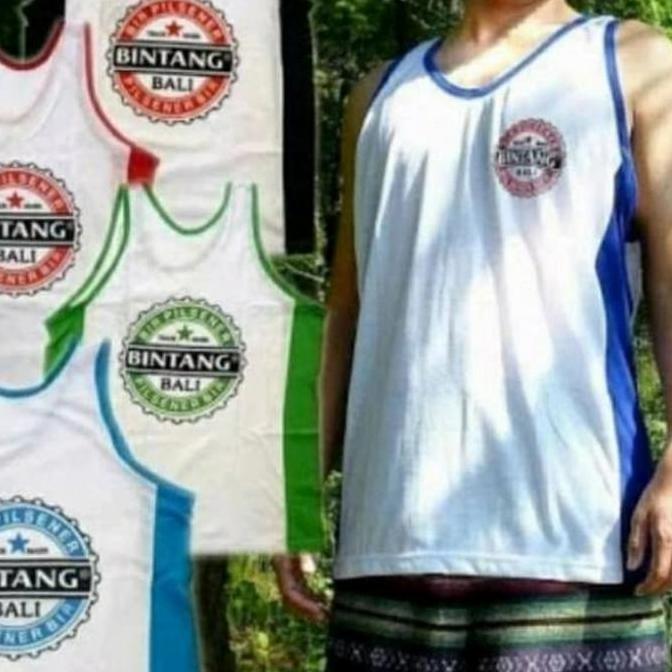 Kaos Singlet Pria Jumbo || Singlet Bintang Bali