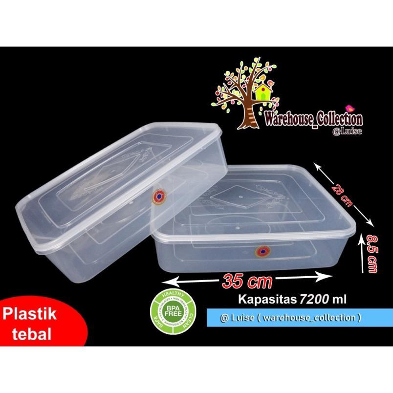 Sealware 3500Ml, 5000 Ml Dan 7200Ml Plastik Transparan / Kotak Kue Donat Plastik Oriplast / Thinwall