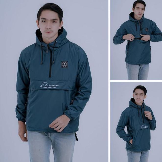 Cougle Man Elzano - Jaket Parasut Pria - Jaket Parasut Hoodie - Bahan Parasut Despo