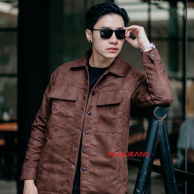 Trucker Suede Jacket Rpan Company  / Jaket Suede Premium / Suede Shirt Jacket / Jaket Brooklyn.