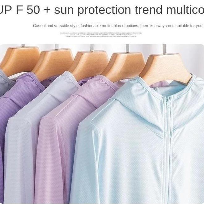 Foratjin- Jaket Mesh Hoodie Uv Protection Jaket Olahraga Running Gym Sepeda Men