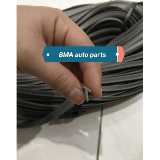 Promo Karet lis list spakbor body kit warna hitam dan abu abu COD