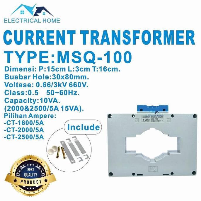TERMURAH - Current Transformer CT MSQ-100 CT-1600/5A CT-2000/5A CT-2500/5A