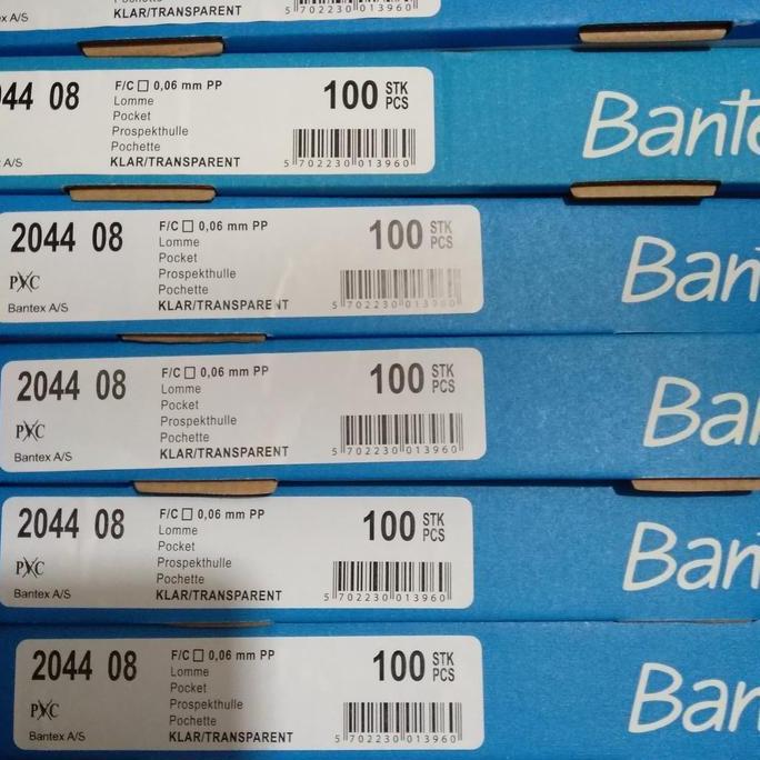 pp pocket bantex ukuran F4 isi 100