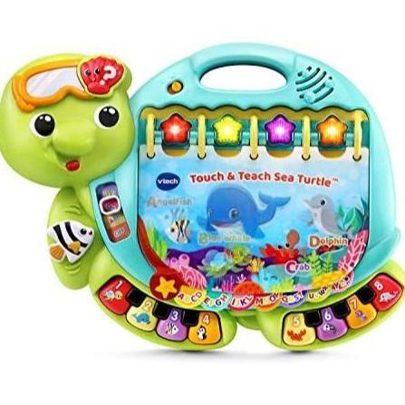 BEST SELLER VTech Touch and Teach Sea Turtle Interactive Learning Book, Green