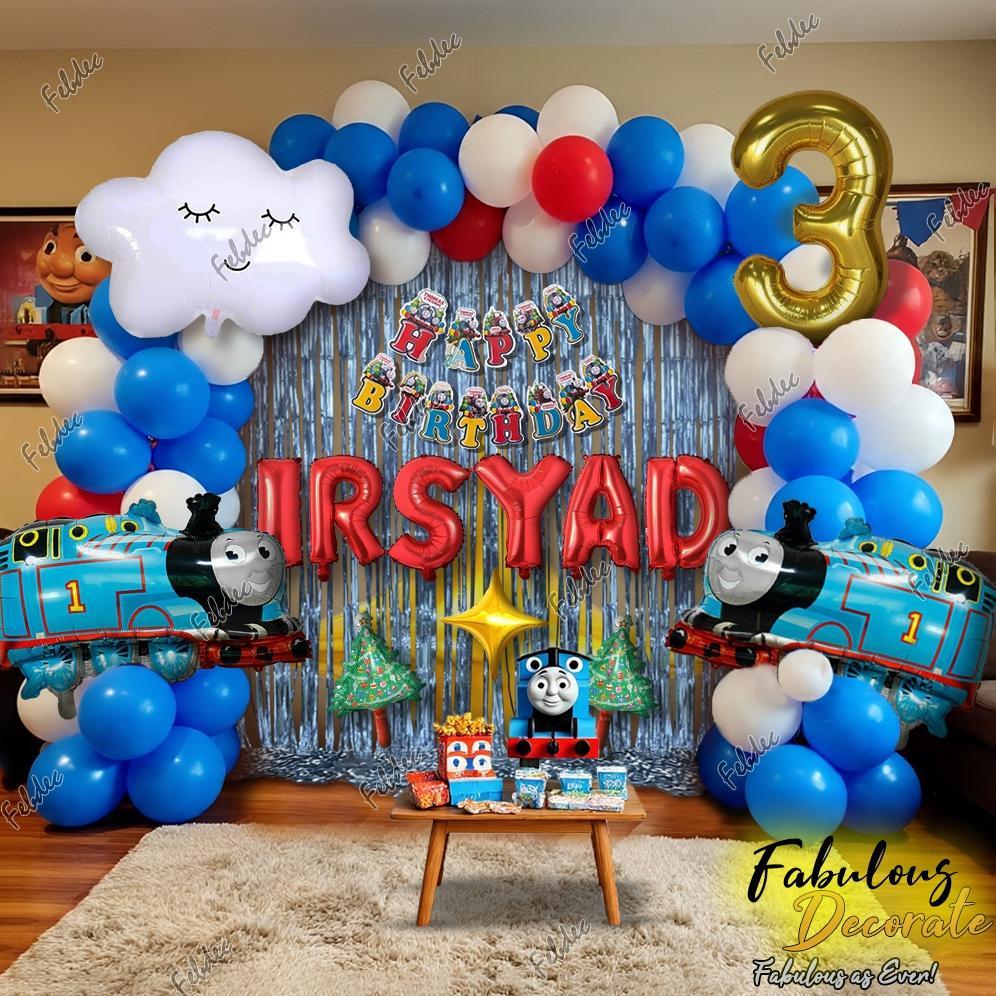 Fabulous Decorate Set Dekorasi Tema Thomas / Dekorasi Ultah Tema Thomas / Balon Ulang Tahun Tema Tho