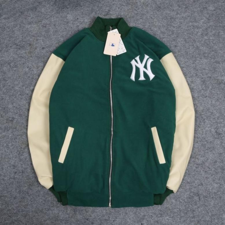 Varsity Jaket MLB LOGO NY Bordir Original Full Tag & Label