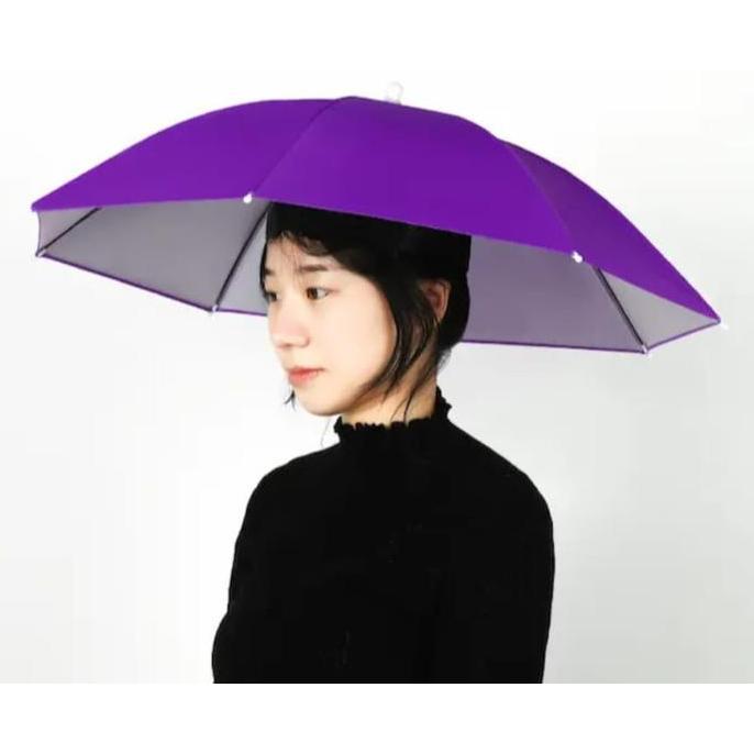 Payung kepala/payung Anti UV/payung serbaguna untuk anak atau dewasa/payung umbrella import/Payung T