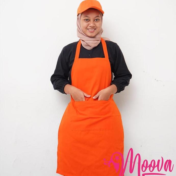 CELEMEK/APRON/RESTORAN/KOKI/MASAK/ CELEMEK HITAM POLOS