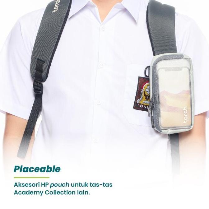 Torch Antro Tas Pouch Hp Transparan Sling Bag Mini Anti Air Stationery Pria Wanita Unisex