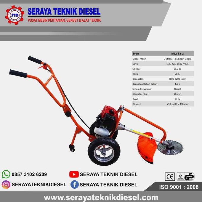 Mesin Potong Rumput Dorong 2-Tak MATSUMOTO MM-52